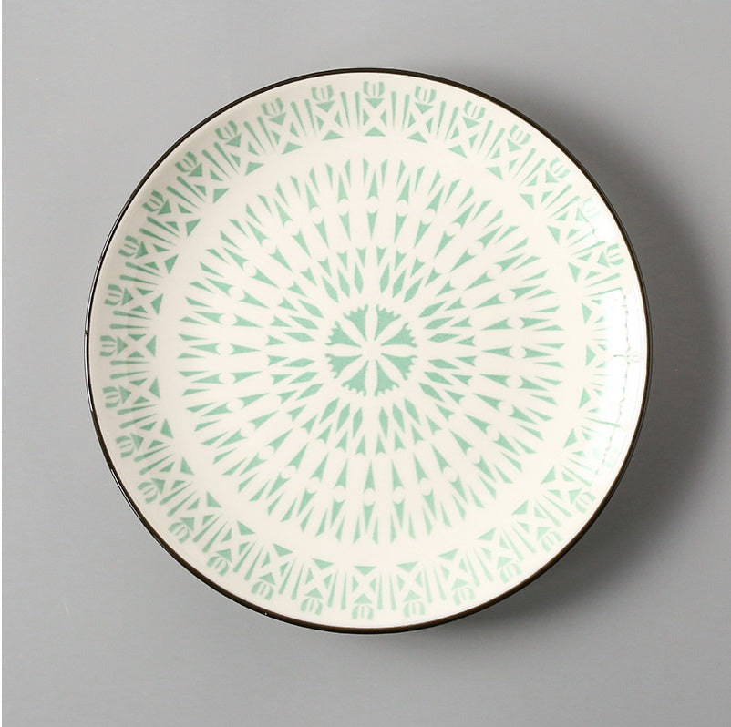 Creative Japanese  Ceramic Dishes Dishes Dishes Large Flat Rice Dishes