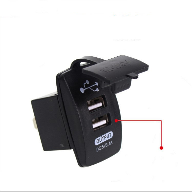 3.1A USB Car Charger – Universal Dual-Port Fast Charger for Cars & Motorcycles