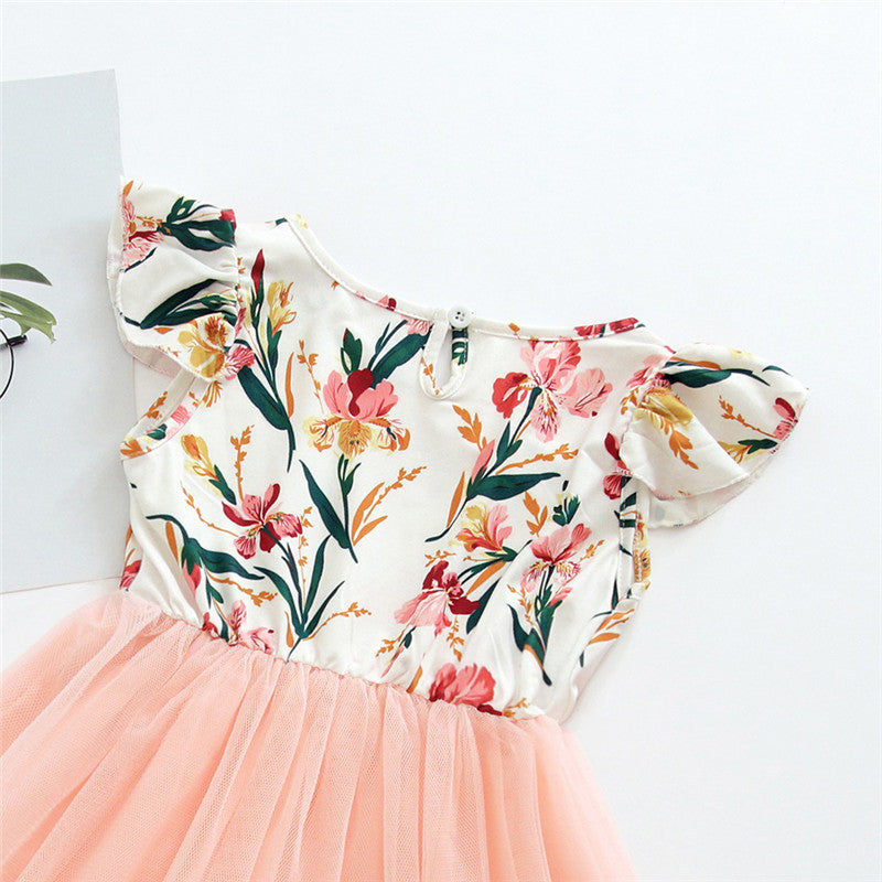 European and American Style Girl Flower Princess Dress