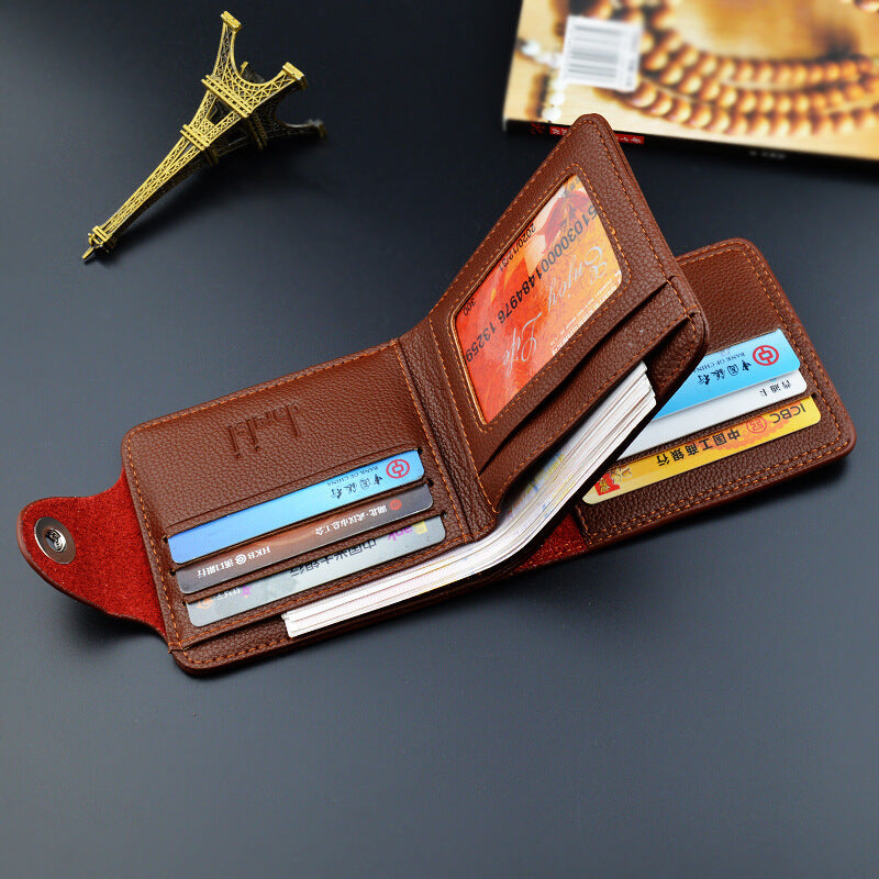 Unisex PU Leather European Magnetic Slim Card Wallet