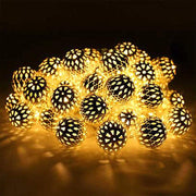 LED Hollow Moroccan Ball Decorative Light String