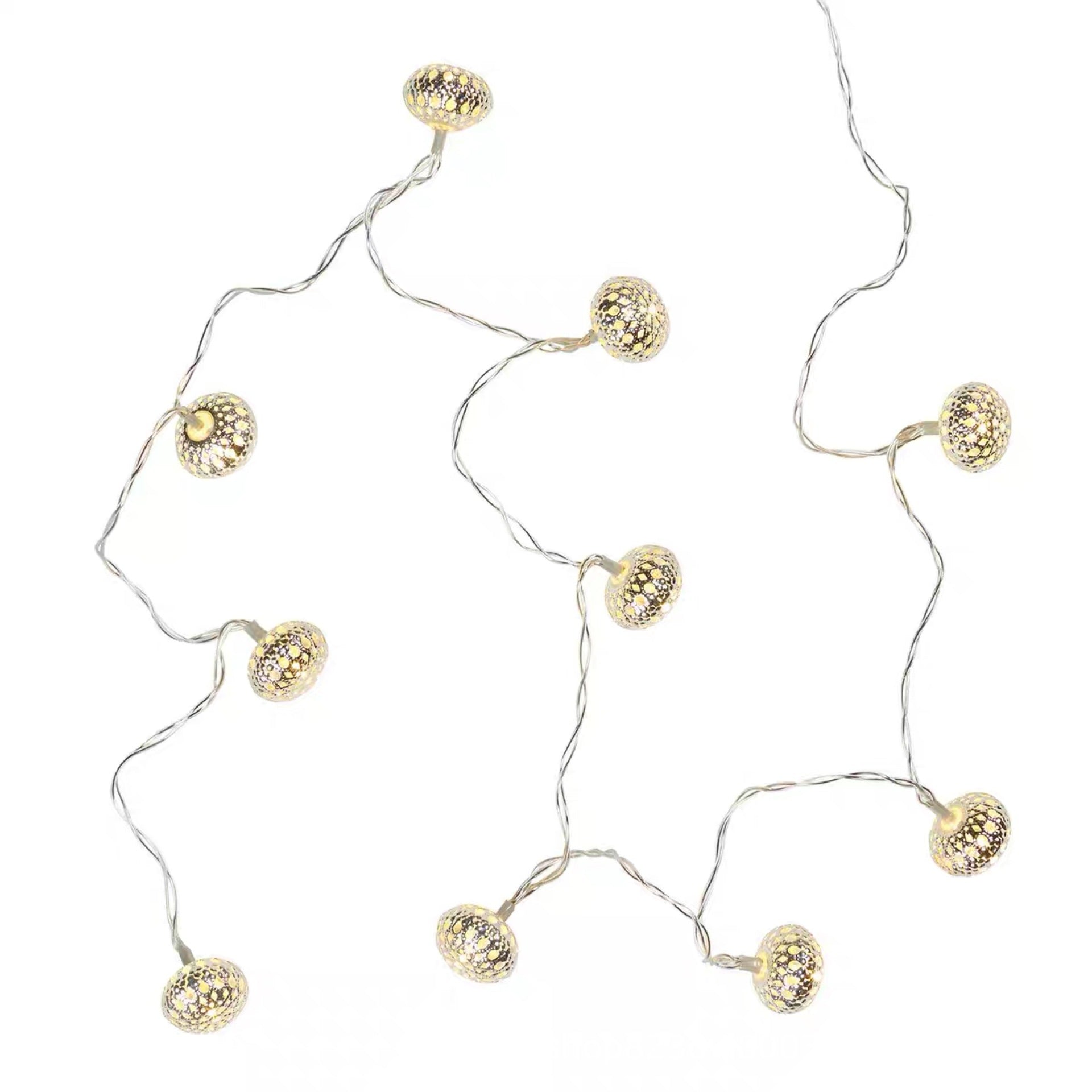 LED Hollow Moroccan Ball Decorative Light String