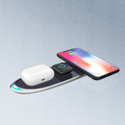 Three-In-One Wireless Charger Is Suitable For Mobile Phone Watch Bluetooth