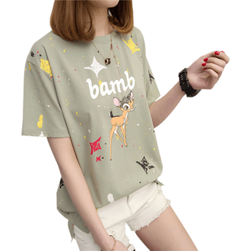 Women's Loose Casual Short-Sleeved t-Shirt Women