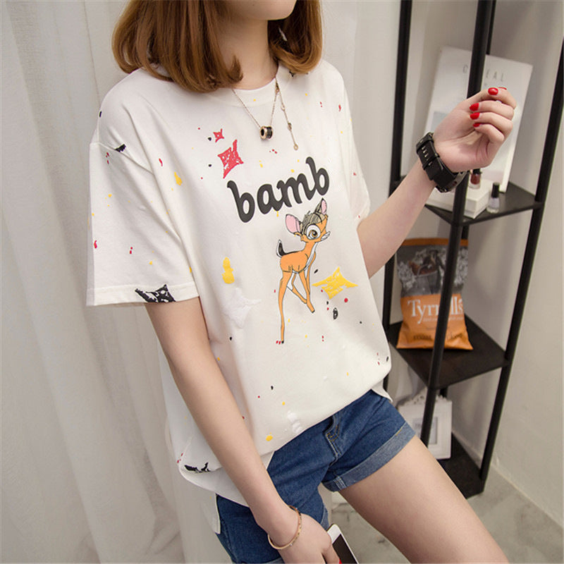 Women's Loose Casual Short-Sleeved t-Shirt Women