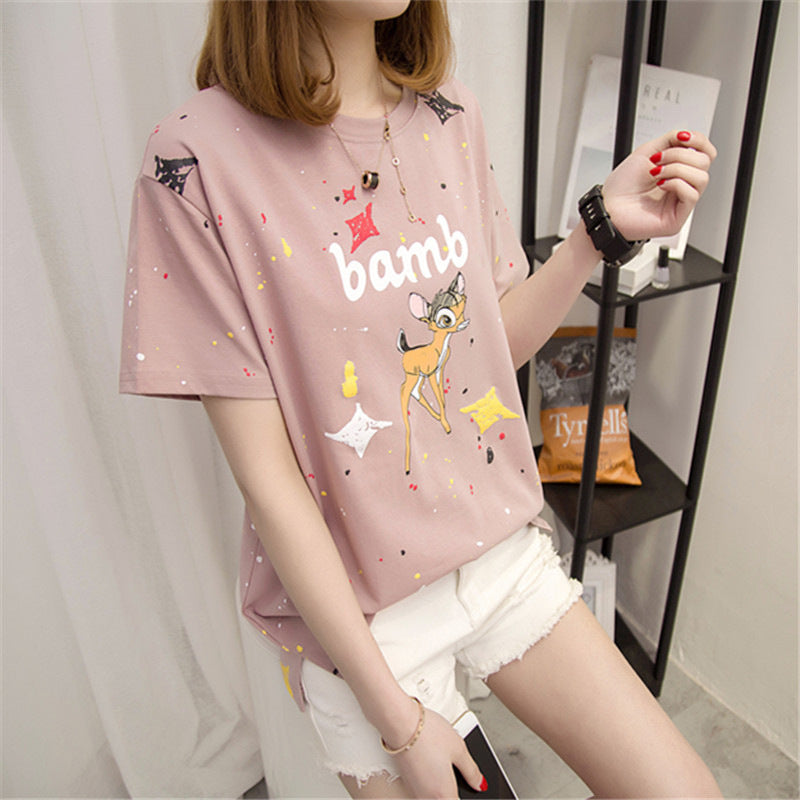 Women's Loose Casual Short-Sleeved t-Shirt Women
