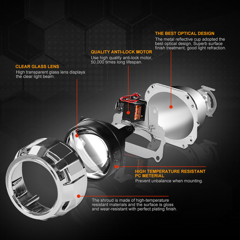 HID Bifocal Lens, Automobile And Motorcycle General Headlight Lens