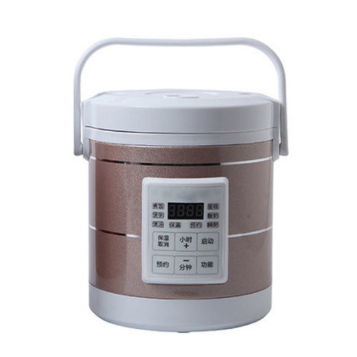 Nonstick Stainless Steel Mini Rice Cooker 1.6L For Car 12V