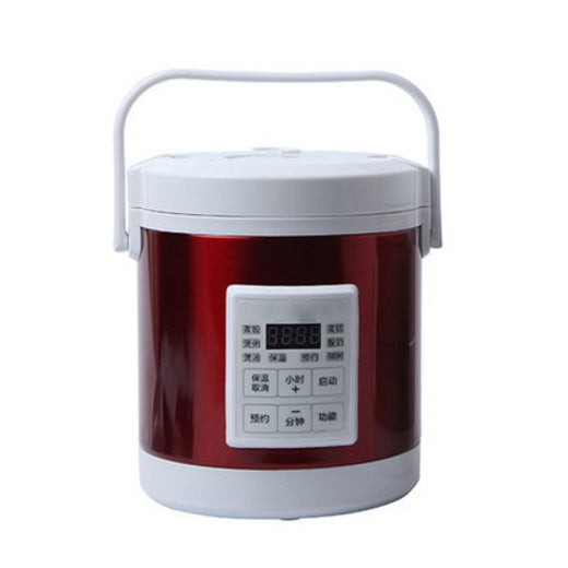 Nonstick Stainless Steel Mini Rice Cooker 1.6L For Car 12V