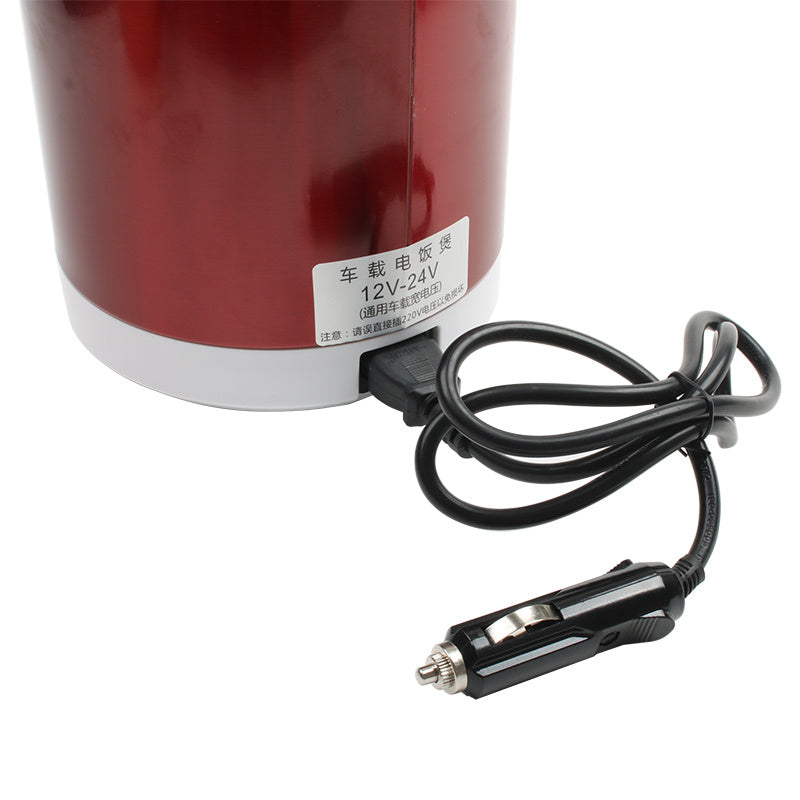 Nonstick Stainless Steel Mini Rice Cooker 1.6L For Car 12V