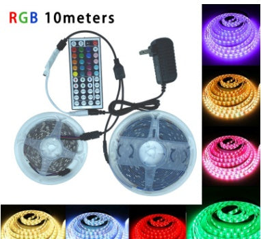 2835 RGB LED Strip Lights 300 LEDs IP65 Waterproof with Remote and 12V 5A Power Supply Set