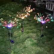 Solar Firework Lights Ground Inserted LED Starry Sky Christmas Lawn Decoration