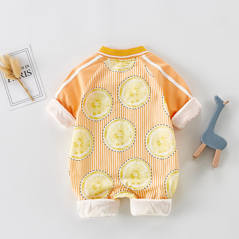 Short-Sleeved Romper Net Red Male And Female Baby Onesies