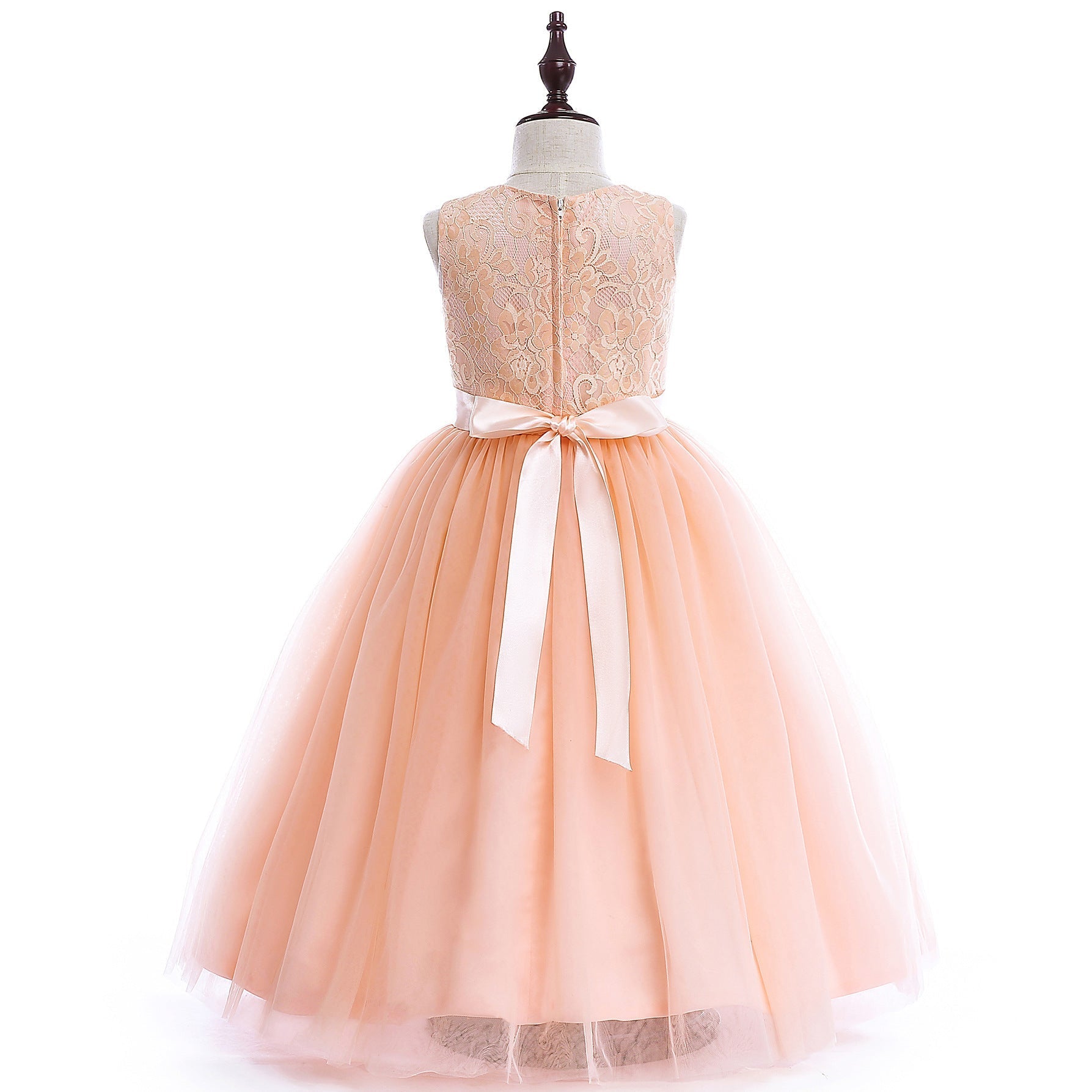 Girls Lace Pettiskirt Wedding Dress Polyester Elegant