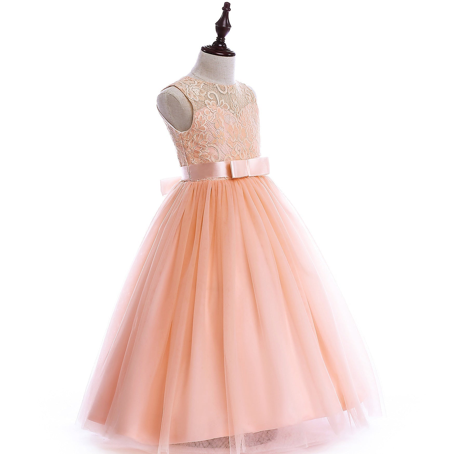 Girls Lace Pettiskirt Wedding Dress Polyester Elegant