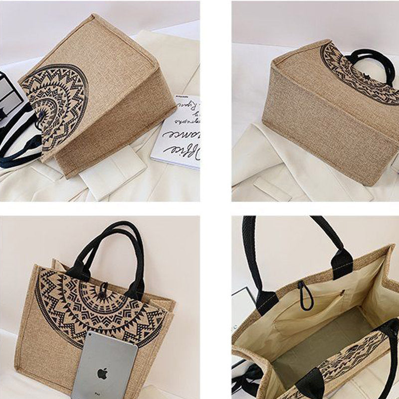 Simple Large-Capacity Single Shoulder Canvas Bag – Durable & Spacious