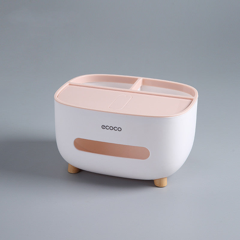 Ltalian Cocoa Tissue Box Home Living Room Coffee Table Restaurant Creative Cute Simple Multifunctional Remote Control Storage Box