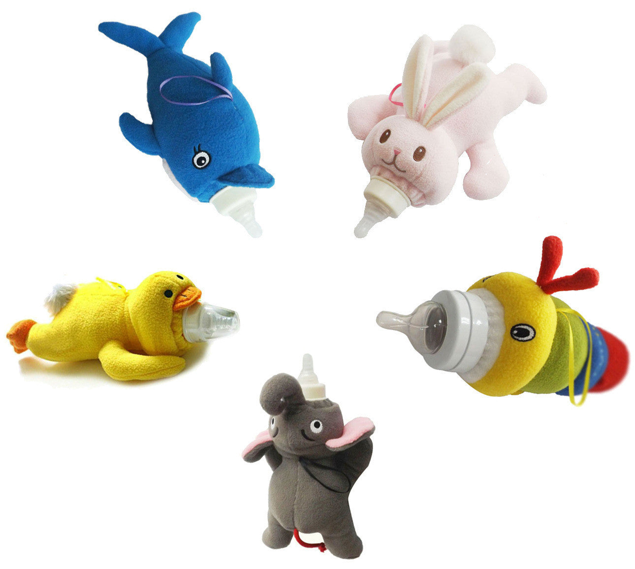 Plush Duck Milk Bottle Cover – Insulated Feeding Cover for Babies