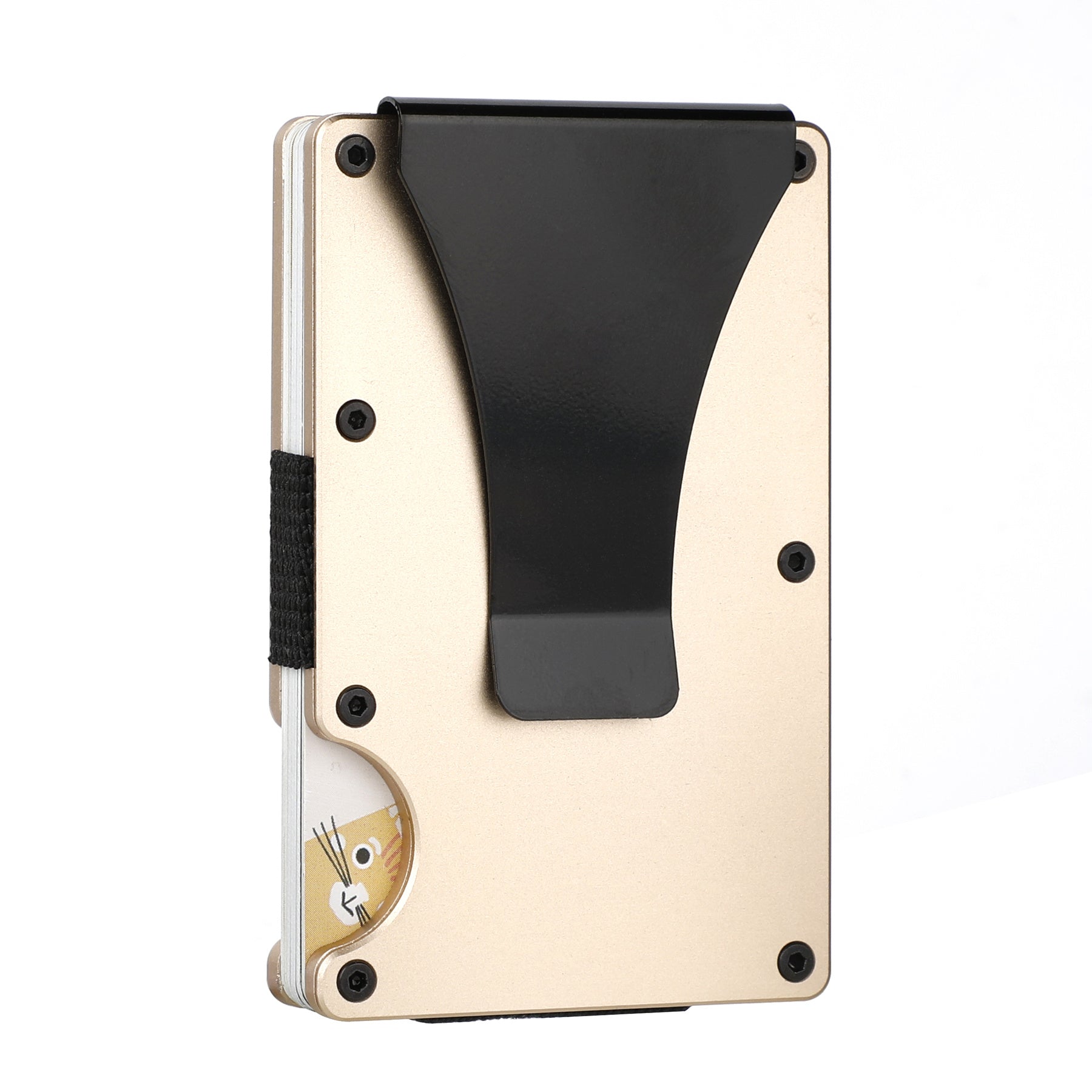 Men's Slim Aluminum Money Clip Wallet RFID Blocking Card
