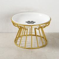 Paw print plate golden high st