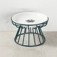 Paw print plate green high sta