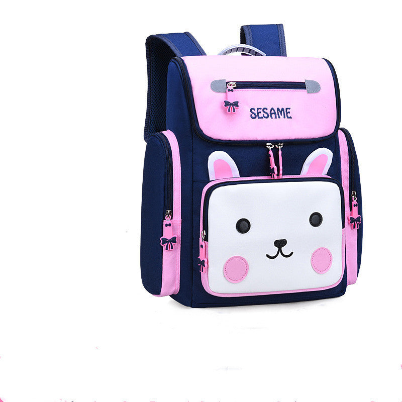 Kids Cartoon Shoulder Backpack Waterproof Polyester