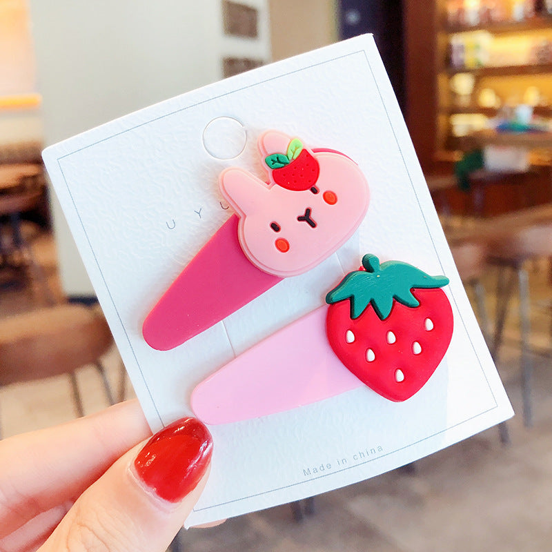 Princess Anna Korean-Style Hair Clip – Resin Accessory for Girls