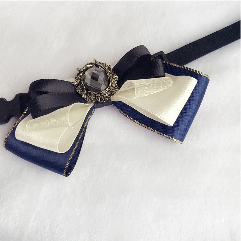 Rabbit Baby Little Gentleman Flower Collar Bow Tie Dog Collar Pet Accessories