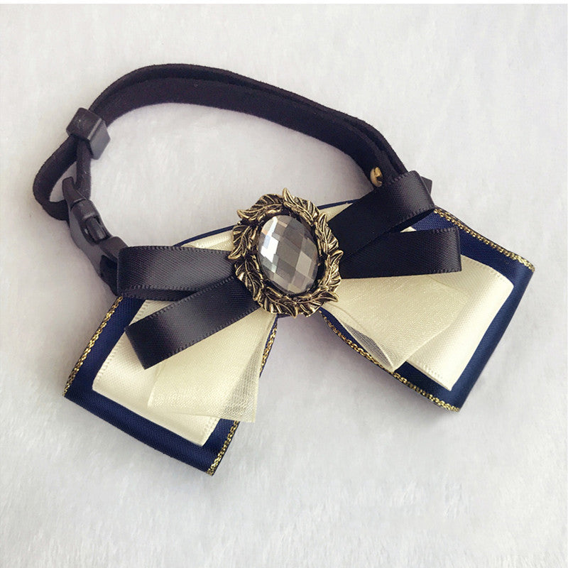 Rabbit Baby Little Gentleman Flower Collar Bow Tie Dog Collar Pet Accessories
