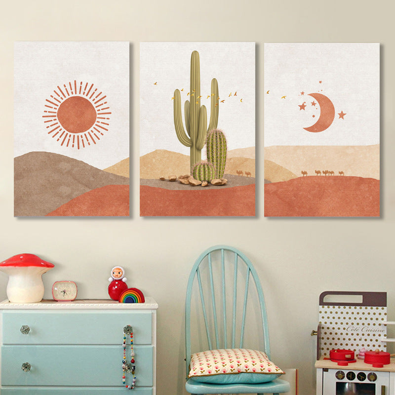 Sun Moon Tonghui Modern Abstract Living Room Decoration Painting Sofa Background Wall Painting
