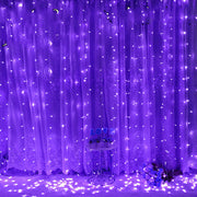 Voltage Curtain Light 3x3 Meters 300 Lights Icicle Light Solar Holiday Lantern String Waterproof Copper Wire String Light
