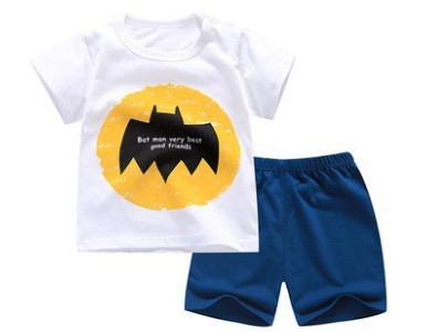 Children's Suit Two-Piece Short, Boy And Girl Cartoon Short-Sleeved Suit, New Special Offer, Drop Shipping