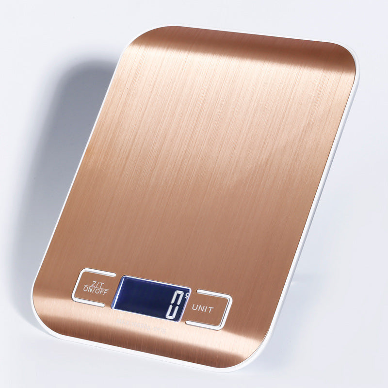 Rechargeable Stainless Steel Kitchen Scale – Slim Electronic Precision Platform