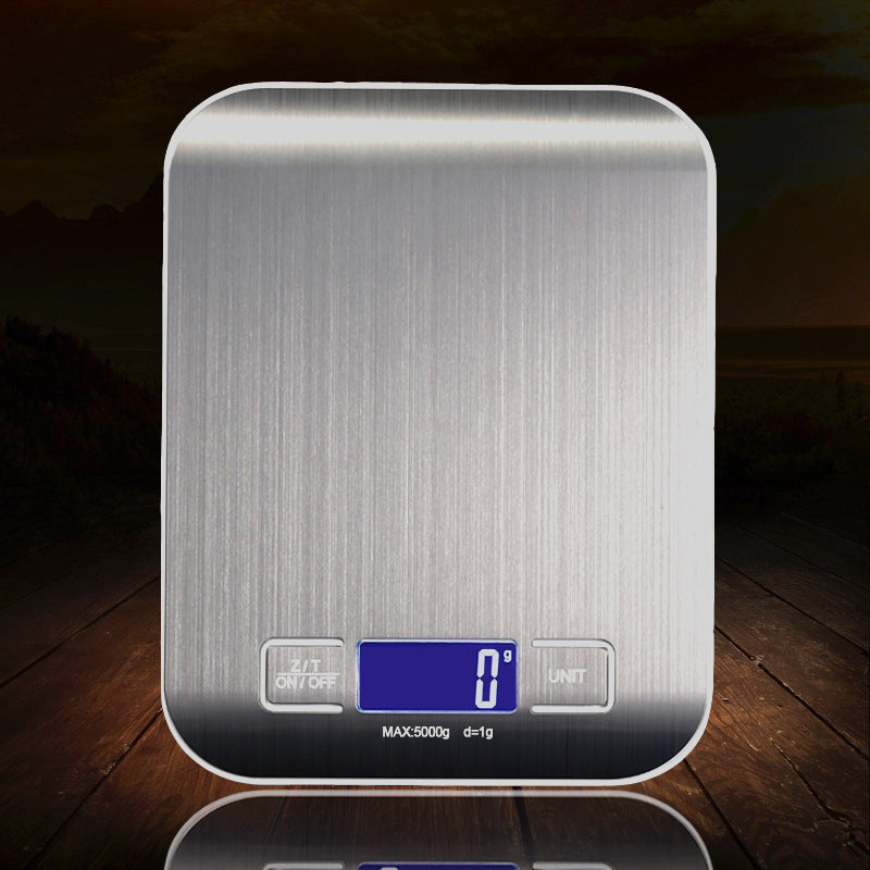 Rechargeable Stainless Steel Kitchen Scale – Slim Electronic Precision Platform