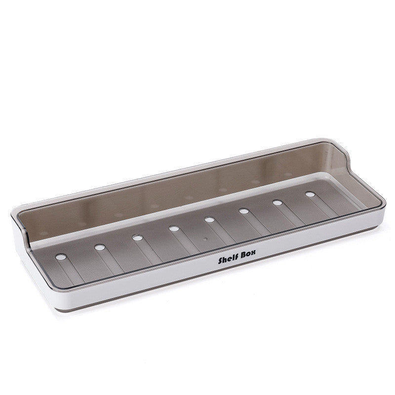 Bathroom Wall-Mounted Storage Rack – Free Punching Toilet Vanity Shelf Organizer