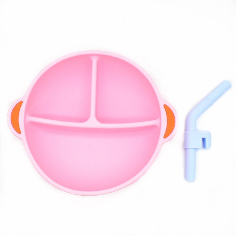 EasyBite Baby Silicone Grid Plate – Non-Slip Divided Suction Plate for Toddlers