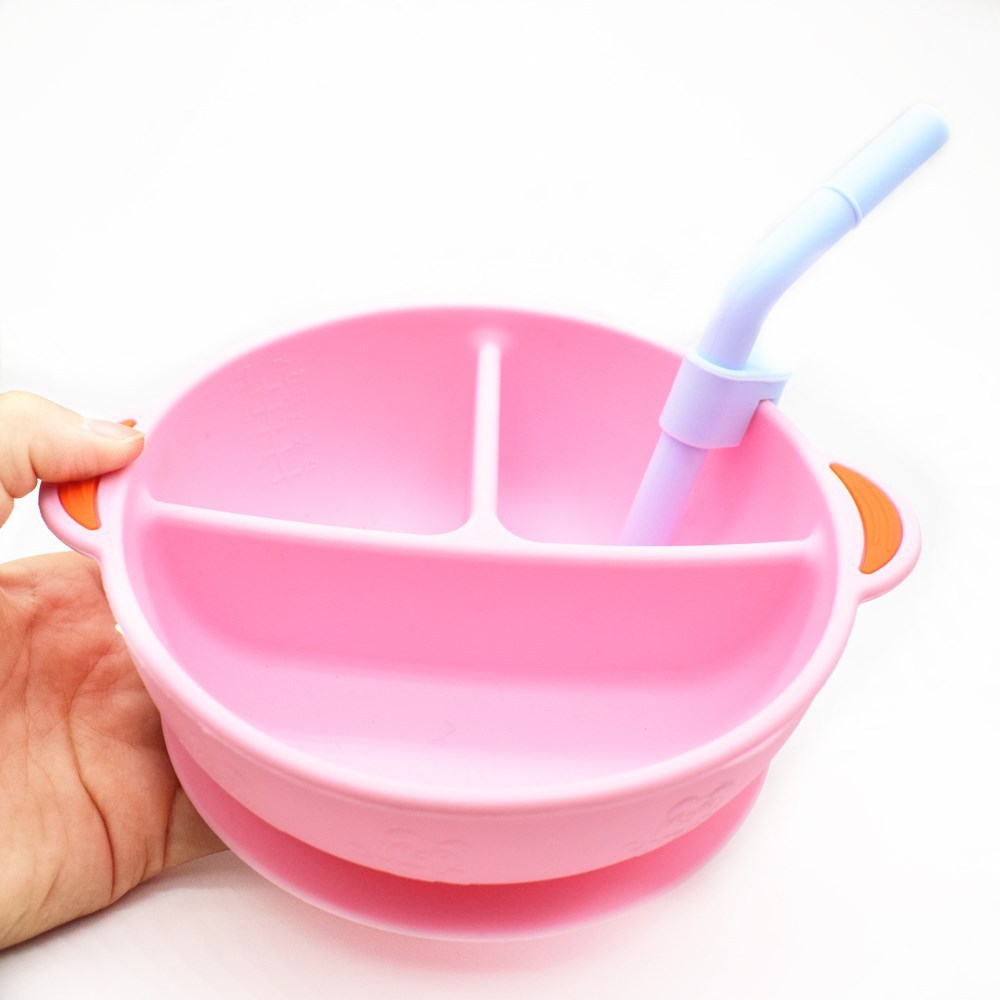 EasyBite Baby Silicone Grid Plate – Non-Slip Divided Suction Plate for Toddlers