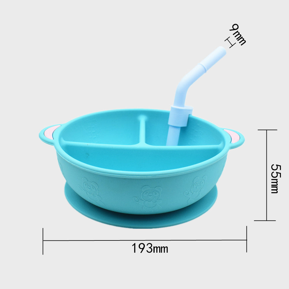 EasyBite Baby Silicone Grid Plate – Non-Slip Divided Suction Plate for Toddlers