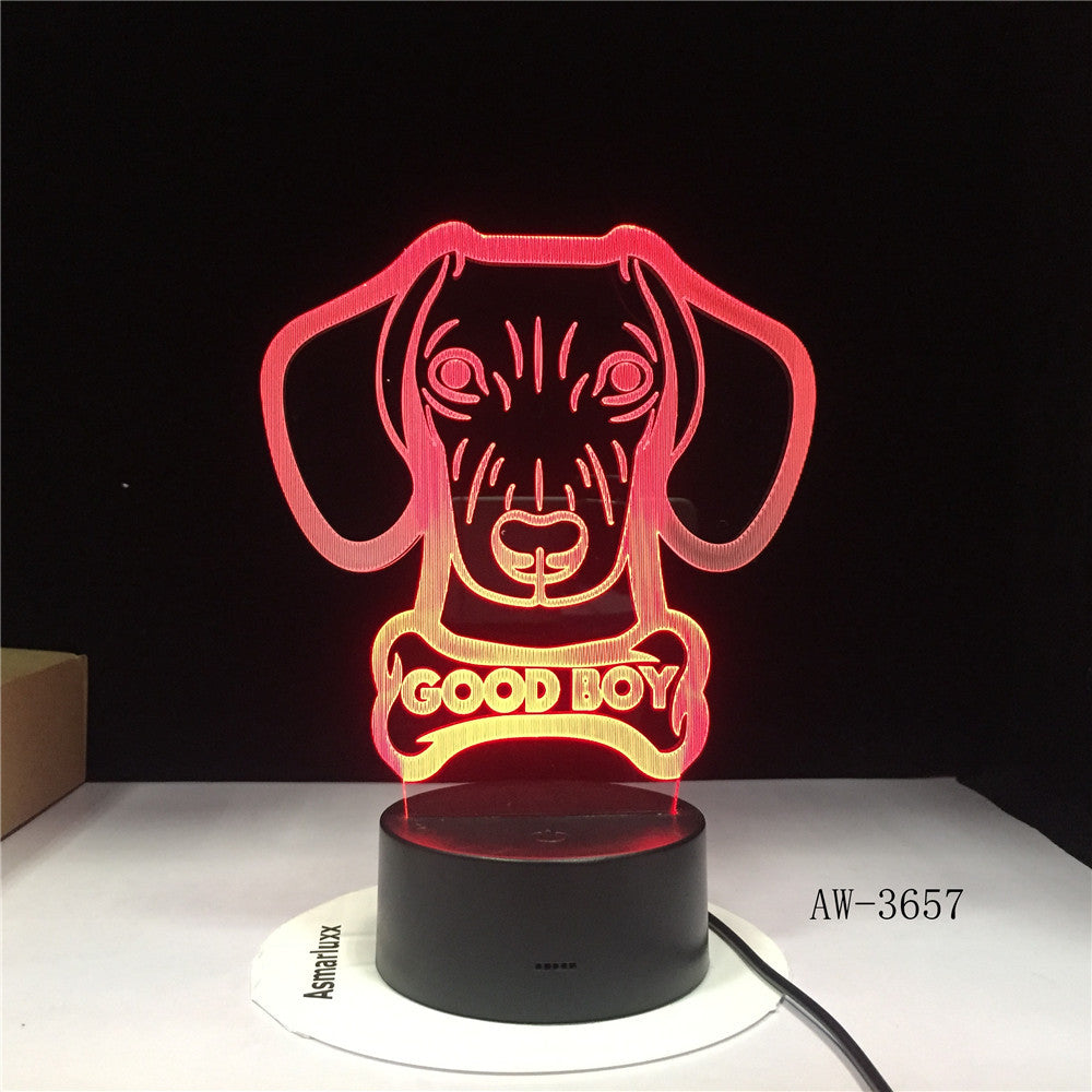 Acrylic Gradient LED Table Lamp With Remote Control