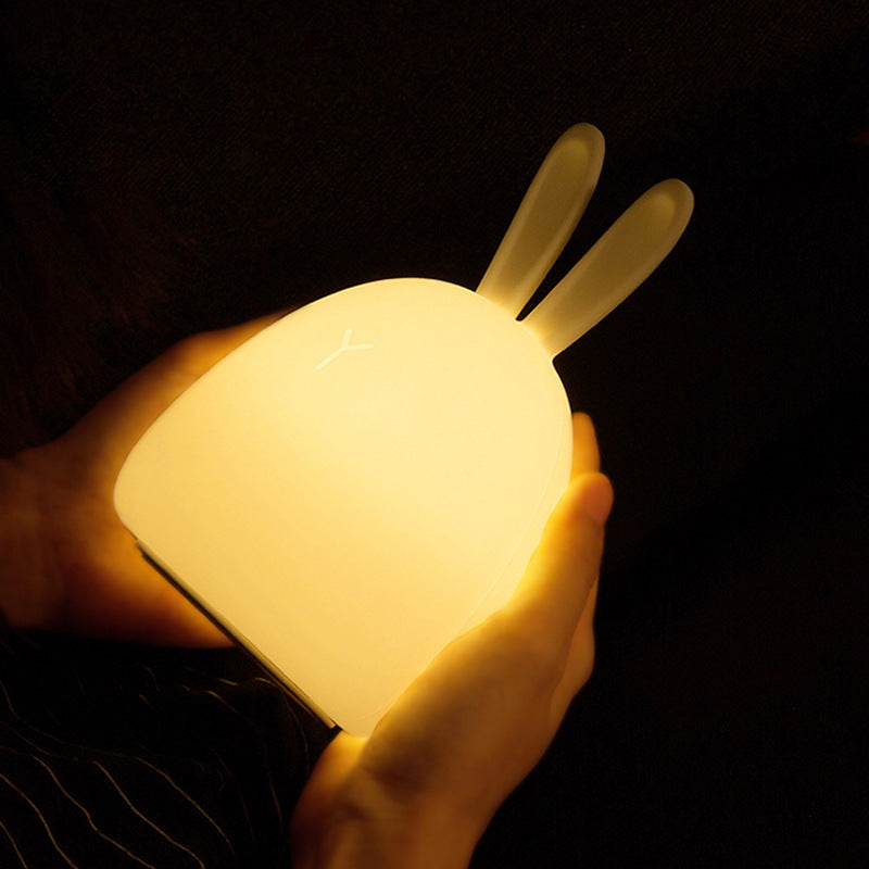 Silicone Rabbit Lamp With Touch Switch Low Voltage Safe