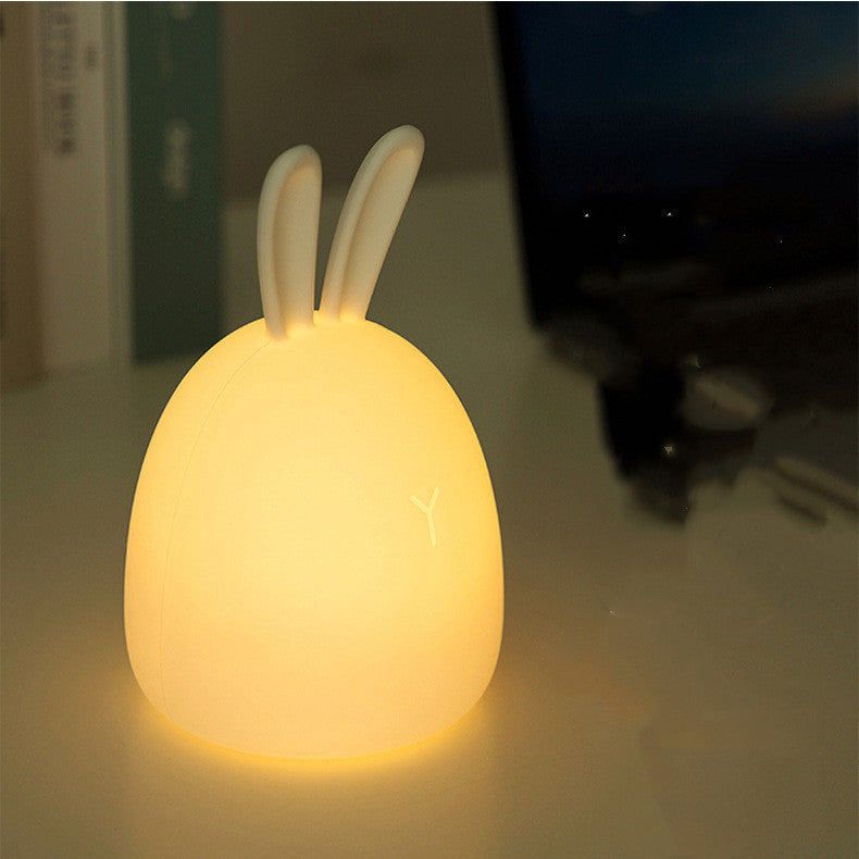 Silicone Rabbit Lamp With Touch Switch Low Voltage Safe