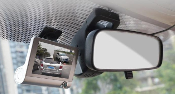 360° Panoramic Car Dash Cam – 3-Lens Full HD Reversing Camera Recorder