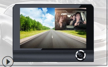 360° Panoramic Car Dash Cam – 3-Lens Full HD Reversing Camera Recorder