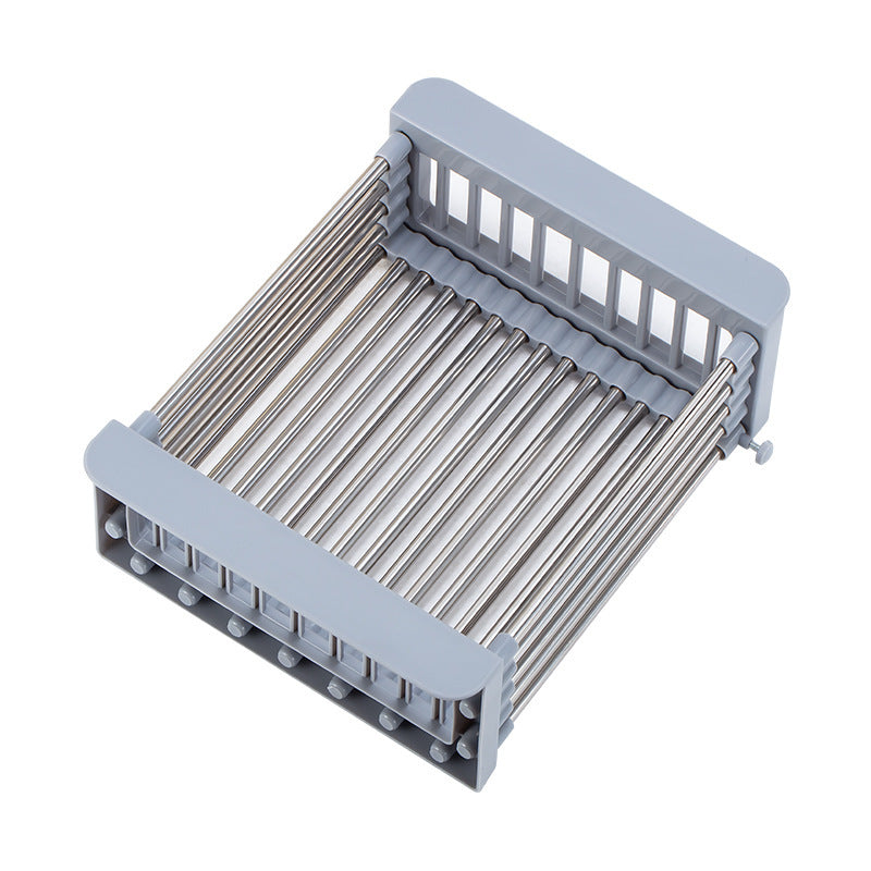 Retractable Kitchen Sink Drain Basket – Space-Saving Organizer
