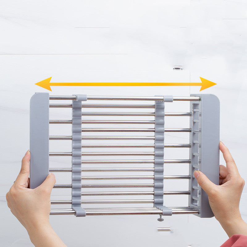 Retractable Kitchen Sink Drain Basket – Space-Saving Organizer