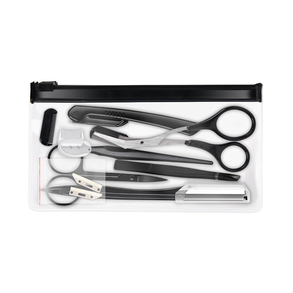Black Eyebrow Trimming Set – Beauty Tools for Shaping & Grooming