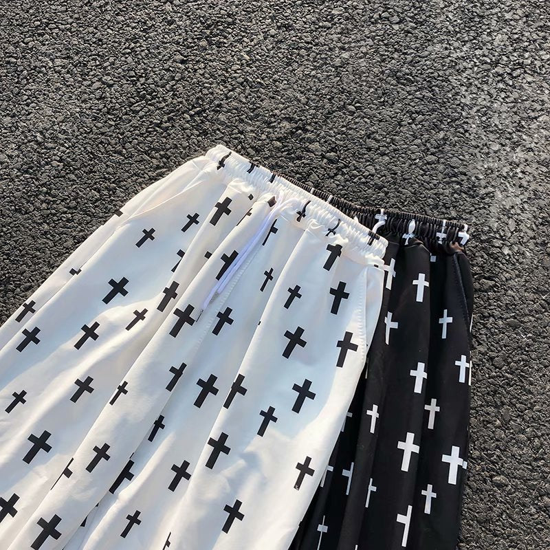 Men’s Korean Trend Nine-Point Loose Guard Pants – Spring Casual Trousers