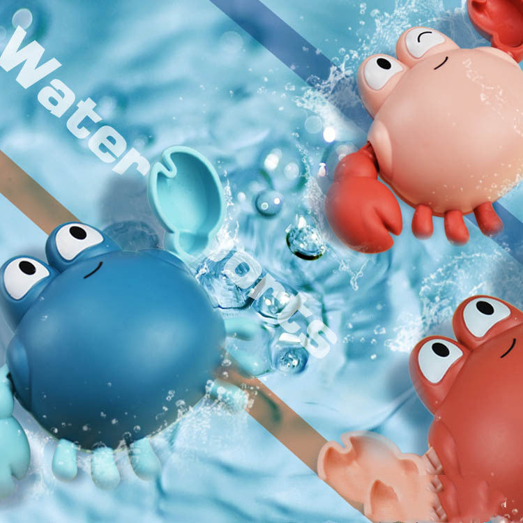 Newest Cartoon Animal Crab Classic Baby Water Toys Infant Turtle Wound-up Chain Clockwork Baby Swimming Bath Toy
