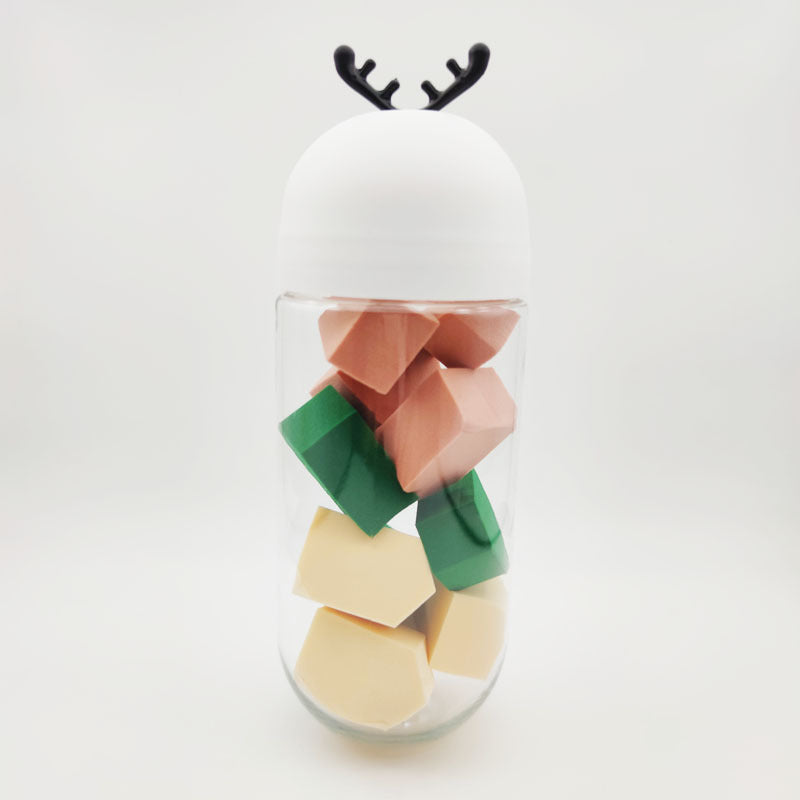 Cute Antler Air Cushion Puff – Expanding Beauty Egg Makeup Sponge