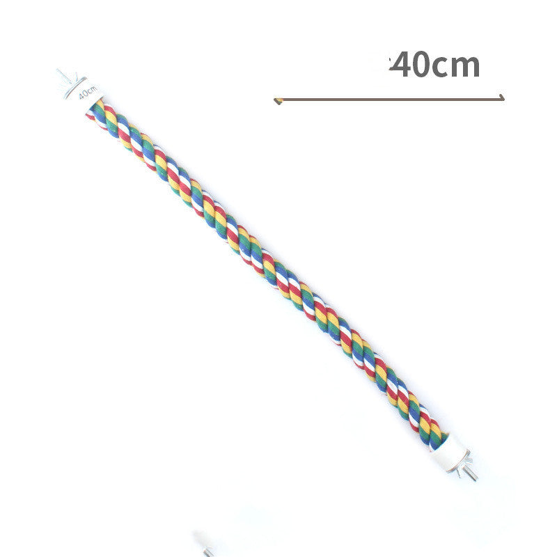 Parrot Standing Pole with Climbing Rope and Ladder – Bird Cage Accessories for Play and Exercise